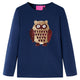 Vidaxl kindershirt met lange mouwen 92 marineblauw