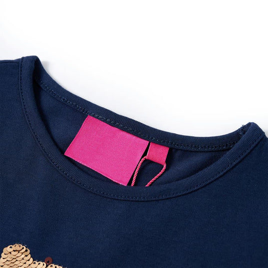 Vidaxl kindershirt met lange mouwen 104 marineblauw