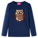 Vidaxl kindershirt met lange mouwen 116 marineblauw