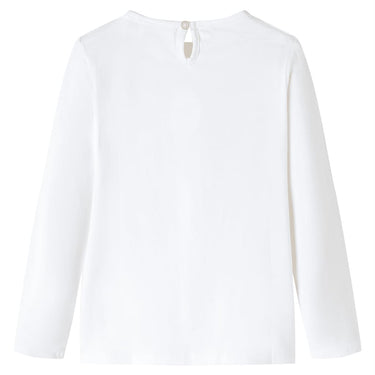 Vidaxl kindershirt met lange mouwen 128 ecru