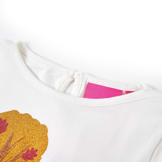 Vidaxl kindershirt met lange mouwen 128 ecru