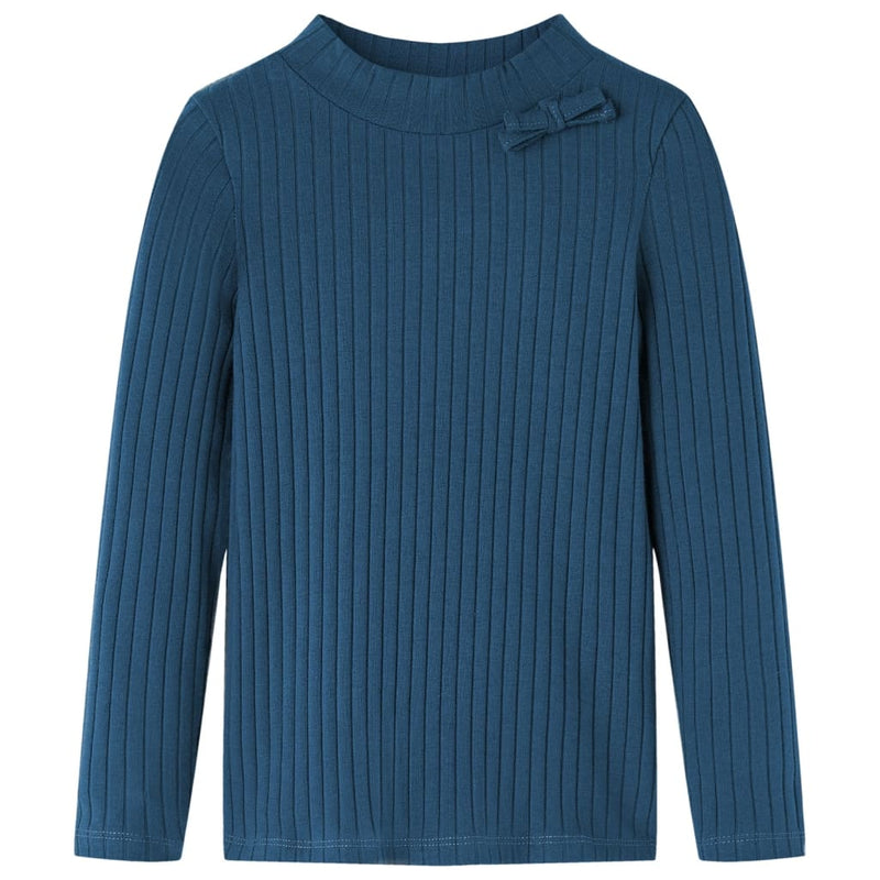 Chargez l'image dans la visionneuse de la galerie, Vidaxl kindershirt met lange mouwen geribd 92 marineblauw
