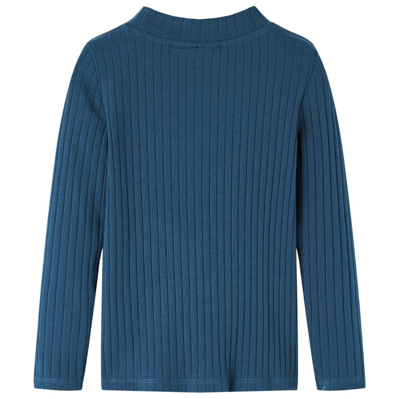 Chargez l'image dans la visionneuse de la galerie, Vidaxl kindershirt met lange mouwen geribd 92 marineblauw
