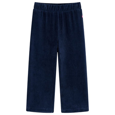 Vidaxl kinderbroek 116 ribfluweel marineblauw