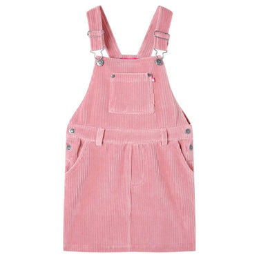 Vidaxl kindertuinjurk 116 ribfluweel lichtroze