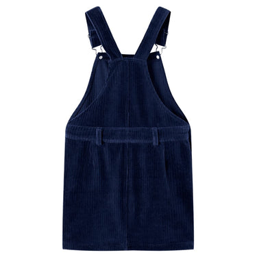 Vidaxl kindertuinjurk 104 ribfluweel marineblauw