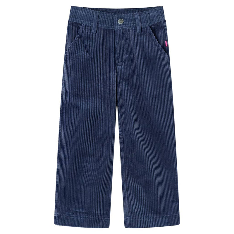 Load image into Gallery viewer, Vidaxl kinderbroek 92 ribfluweel marineblauw
