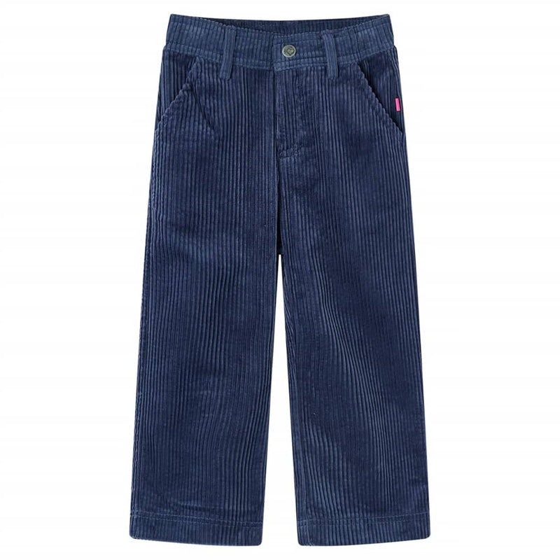 Load image into Gallery viewer, Vidaxl kinderbroek 116 ribfluweel marineblauw
