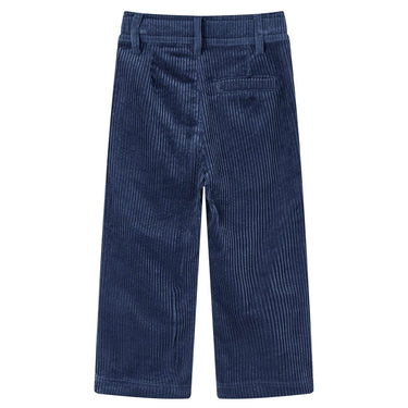 Vidaxl kinderbroek 116 ribfluweel marineblauw