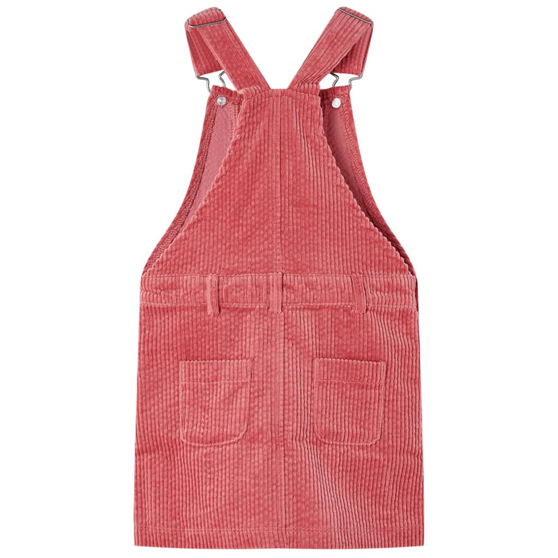 Load image into Gallery viewer, VidaXL Kindertuinjurk 116 ribfluweel roze

