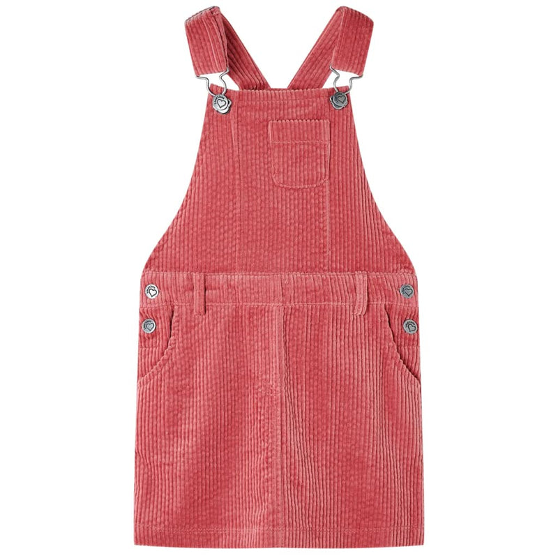 Load image into Gallery viewer, VidaXL Kindertuinjurk 128 ribfluweel roze
