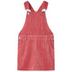 VidaXL Kindertuinjurk 140 ribfluweel roze