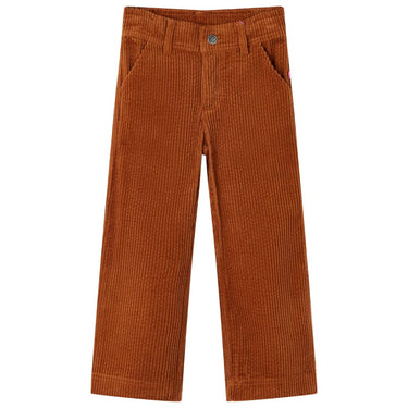 Vidaxl kinderbroek 116 ribfluweel cognackleurig