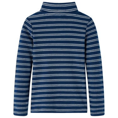 Vidaxl kindershirt met lange mouwen 128 marineblauw