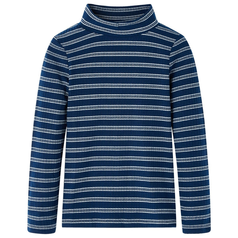 Load image into Gallery viewer, Vidaxl kindershirt met lange mouwen 140 marineblauw
