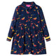 Vidaxl kinderjurk met lange mouwen 128 marineblauw
