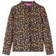 Vidaxl kinderoverhemd met bandkraag 140 marineblauw
