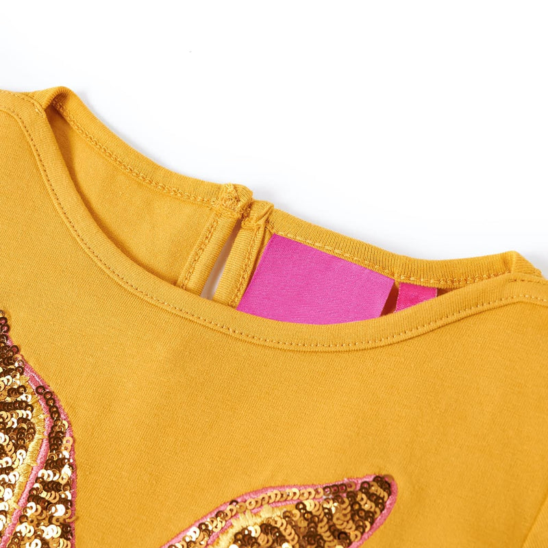 ギャラリービューアに画像をロードする, Vidaxl kindershirt met lange mouwen 92 okerkleurig
