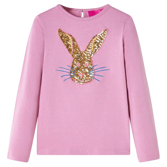 Vidaxl kindershirt met lange mouwen 92 rozebruin
