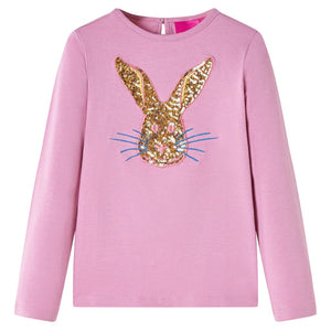 Vidaxl kindershirt met lange mouwen 128 rozebruin