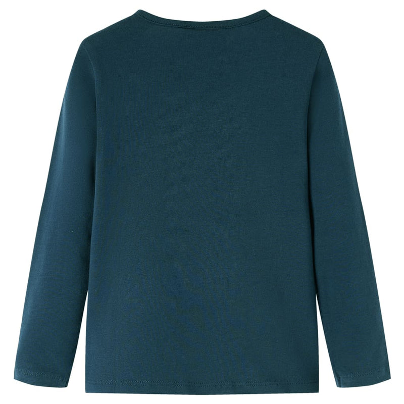 Load image into Gallery viewer, Vidaxl kindershirt met lange mouwen 104 donkergroen
