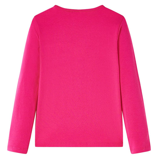 VidaXL Kindershirt met lange mouwen 116 felroze