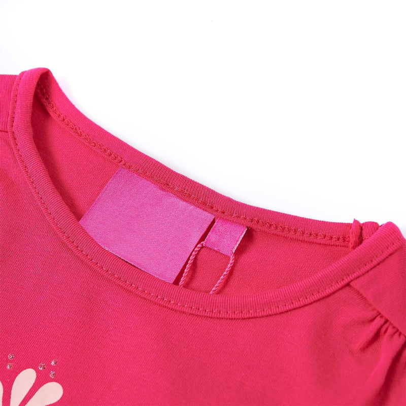 Load image into Gallery viewer, VidaXL Kindershirt met lange mouwen 116 felroze
