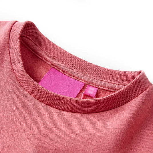 Vidaxl kindertrui kleurenblok 128 roze en hennakleurig