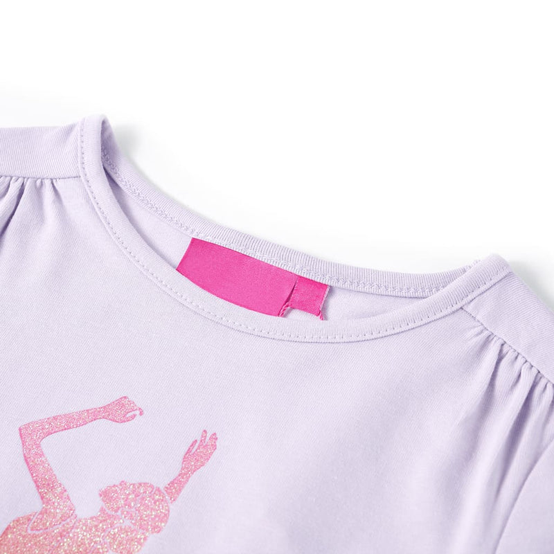 Load image into Gallery viewer, VidaXL Kindershirt met lange mouwen 140 lichtlila
