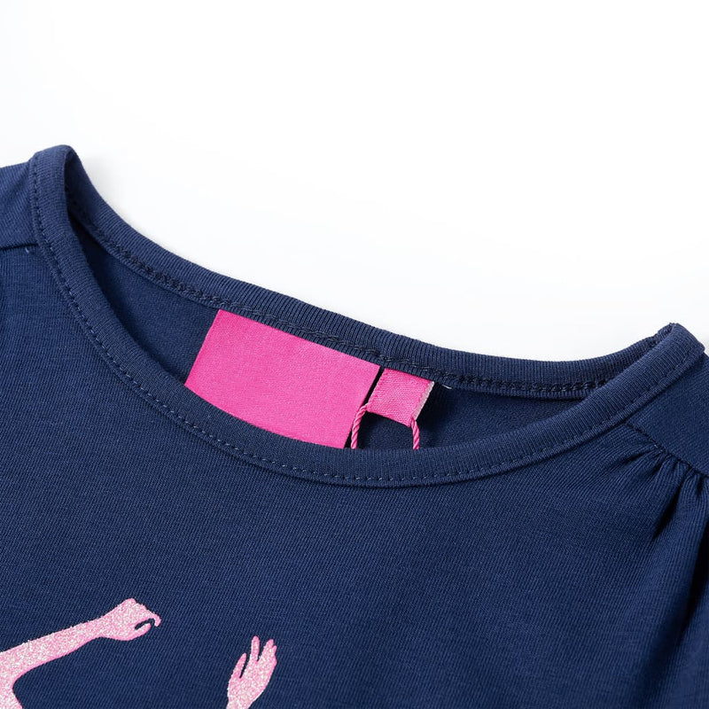 Load image into Gallery viewer, Vidaxl kindershirt met lange mouwen 92 marineblauw
