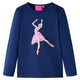 Vidaxl kindershirt met lange mouwen 128 marineblauw