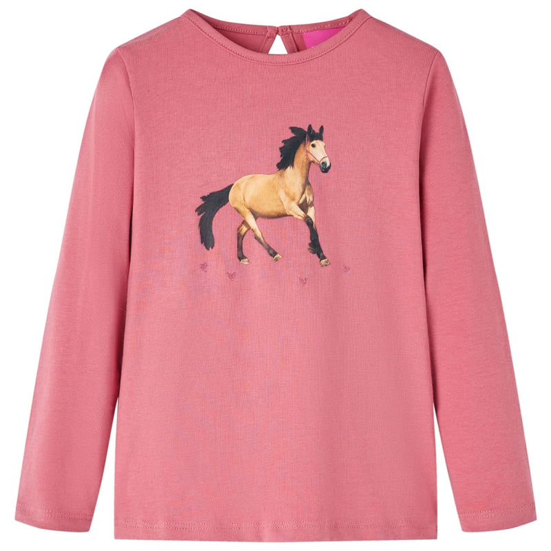 Chargez l'image dans la visionneuse de la galerie, Vidaxl kindershirt met lange mouwen 104 oudroze

