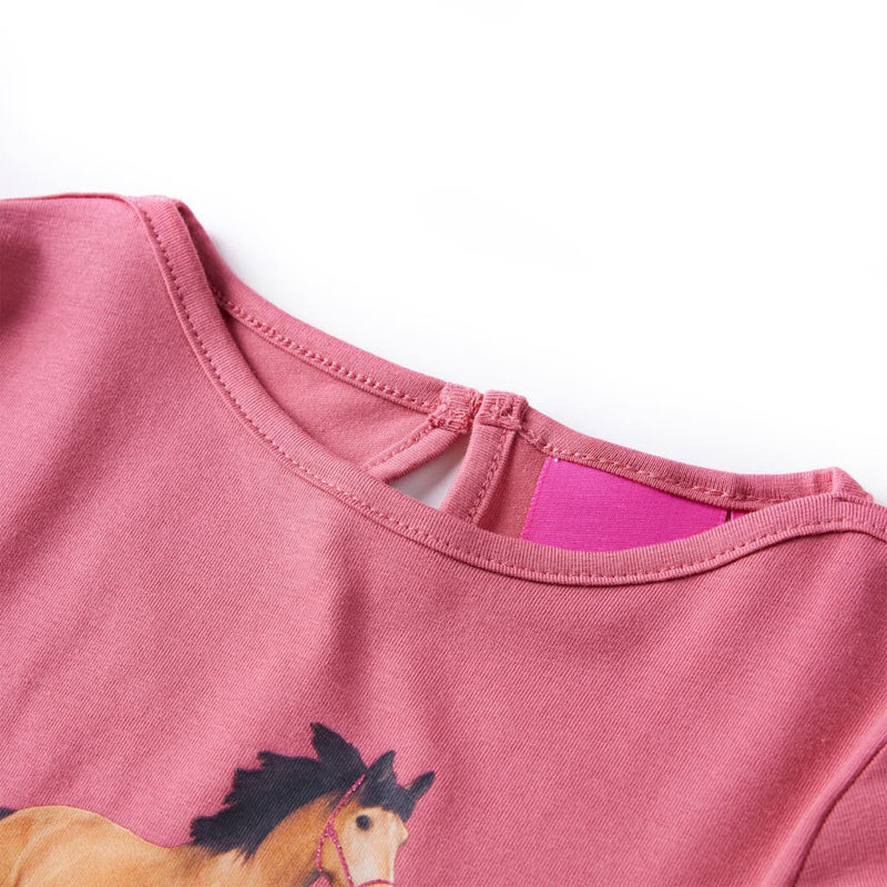 Chargez l'image dans la visionneuse de la galerie, Vidaxl kindershirt met lange mouwen 104 oudroze
