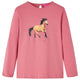 Vidaxl kindershirt met lange mouwen 128 oudroze