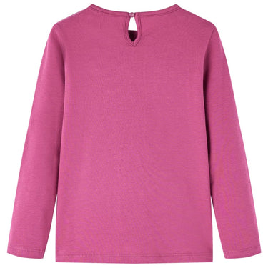 Vidaxl kindershirt met lange mouwen 140 frambooskleurig