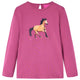 VidaXL Kindershirt met lange mouwen 140 frambooskleurig