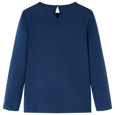 Vidaxl kindershirt met lange mouwen 92 marineblauw