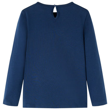 Vidaxl kindershirt met lange mouwen 116 marineblauw
