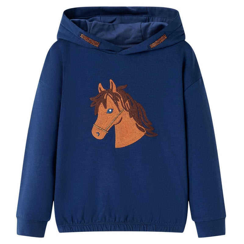 ギャラリービューアに画像をロードする, Vidaxl kindertrui met capuchon 116 marineblauw
