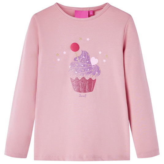 Vidaxl kindershirt met lange mouwen 92 lichtroze