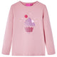 Vidaxl kindershirt met lange mouwen 92 lichtroze