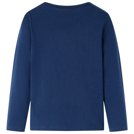 Vidaxl kindershirt met lange mouwen 104 marineblauw