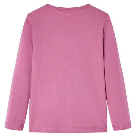Vidaxl kindershirt met lange mouwen 116 frambozenkleur