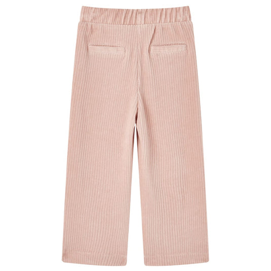 Vidaxl kinderbroek 104 ribfluweel lichtroze