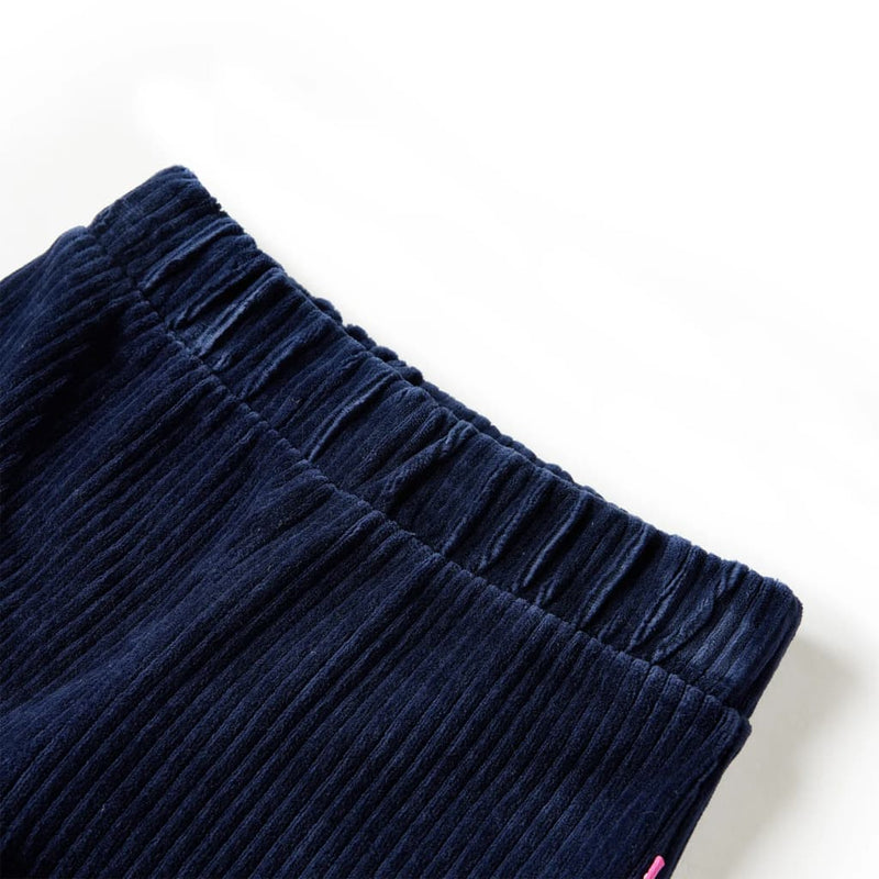 Load image into Gallery viewer, Vidaxl kinderbroek 128 ribfluweel marineblauw
