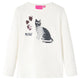 Vidaxl kindershirt met lange mouwen 104 ecru