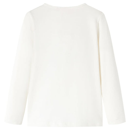 Vidaxl kindershirt met lange mouwen 116 ecru