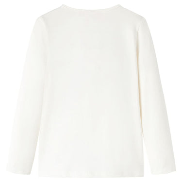 Vidaxl kindershirt met lange mouwen 128 ecru