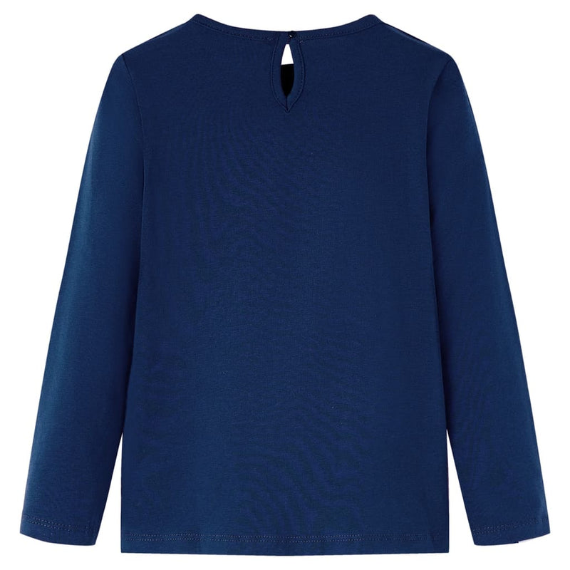 Load image into Gallery viewer, Vidaxl kindershirt met lange mouwen 116 marineblauw
