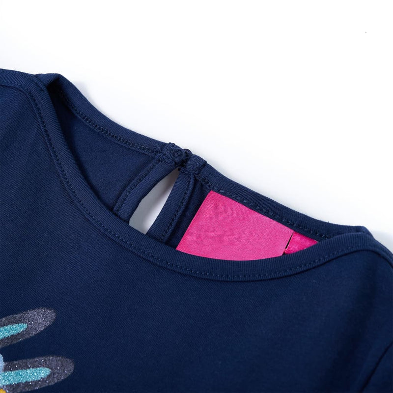 Load image into Gallery viewer, Vidaxl kindershirt met lange mouwen 116 marineblauw

